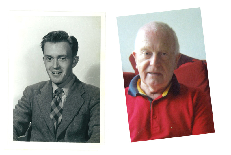 Allen Pollock, in 1960 and 2013