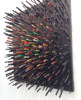 Farhad Moshiri Coloured Knives on Black 2013