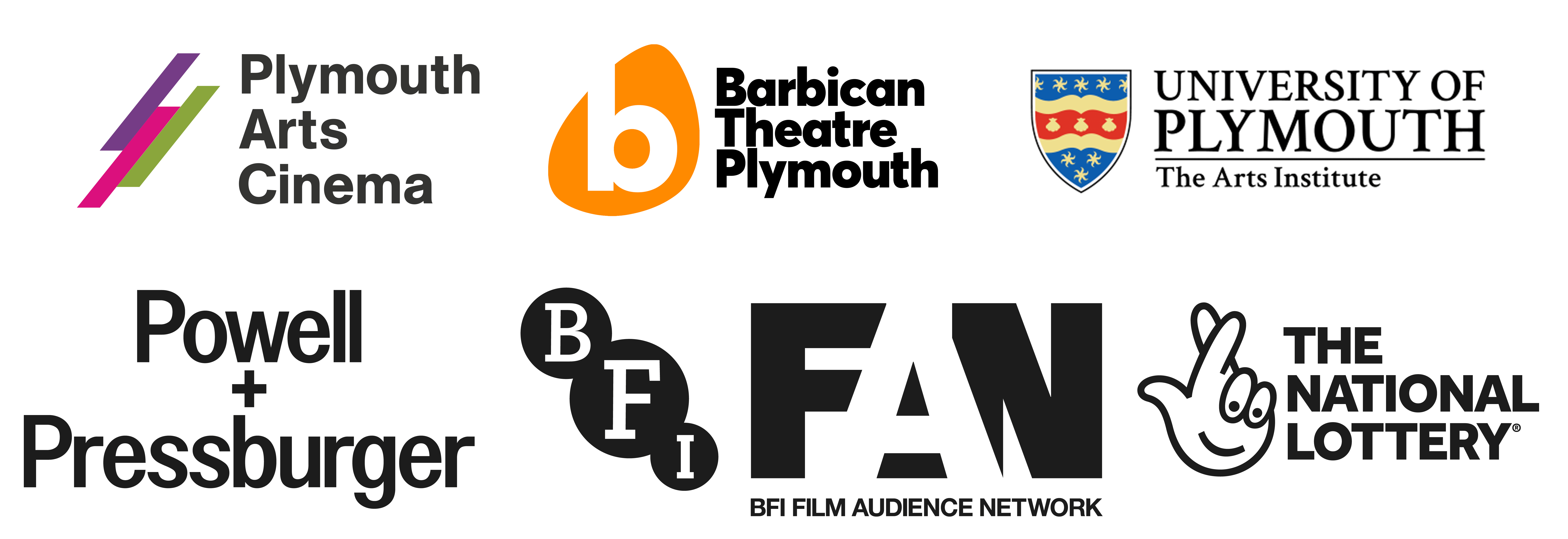Powell-and-Pressburger-Plymouth-Arts-Cinema-The-Arts-Institute-BarbicanTheatre-Logo-Lockup